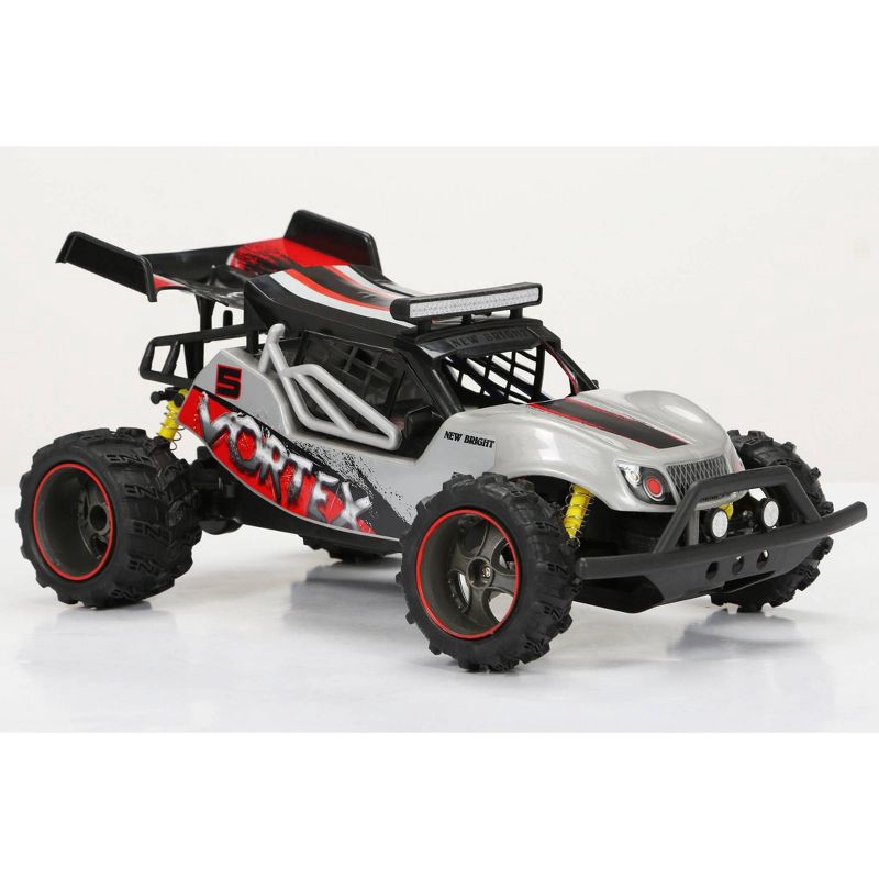 slide 6 of 8, New Bright 1:14 R/C Full Function USB Buggy - Vortex Silver, 1 ct