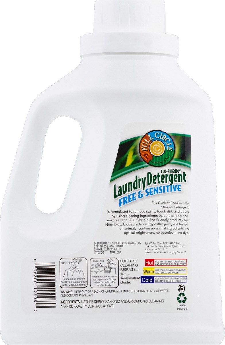 slide 3 of 6, Full Circle Market Laundry Detergent, Free & Clear, 50 fl oz