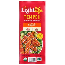 Lightlife Plant Based Vegan Organic Buffalo Tempeh Strips - 7oz