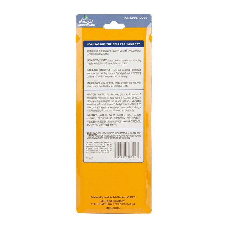 slide 2 of 3, Arm & Hammer Complete Care Adult Dog Dental Kit - 2.5oz/2ct, 2 ct; 2.5 oz