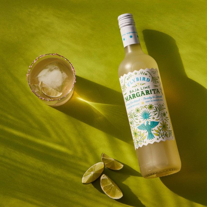 slide 6 of 8, Flybird Baja Lime Margarita Wine Cocktail - 750ml Bottle, 750 ml