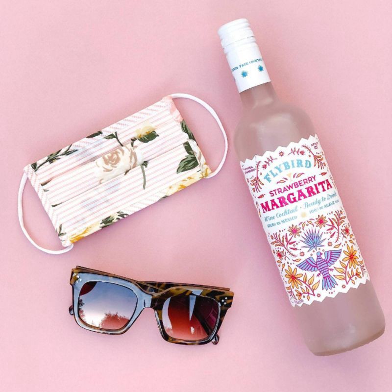 slide 7 of 8, Flybird Strawberry Margarita Wine Cocktail - 750ml Bottle, 750 ml