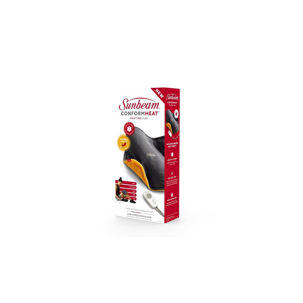 slide 2 of 12, Sunbeam ConformHeat Heating Pad, 1 ct