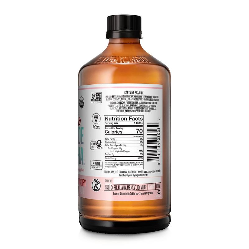 slide 2 of 9, Health-Ade Strawberry Glow Kombucha – 16 fl oz, 16 fl oz