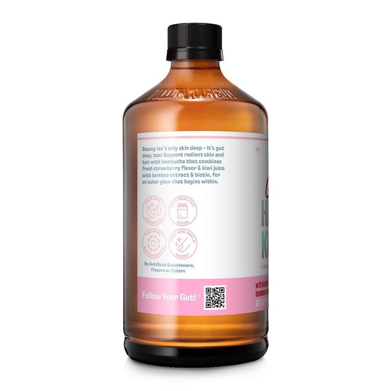 slide 3 of 9, Health-Ade Strawberry Glow Kombucha – 16 fl oz, 16 fl oz