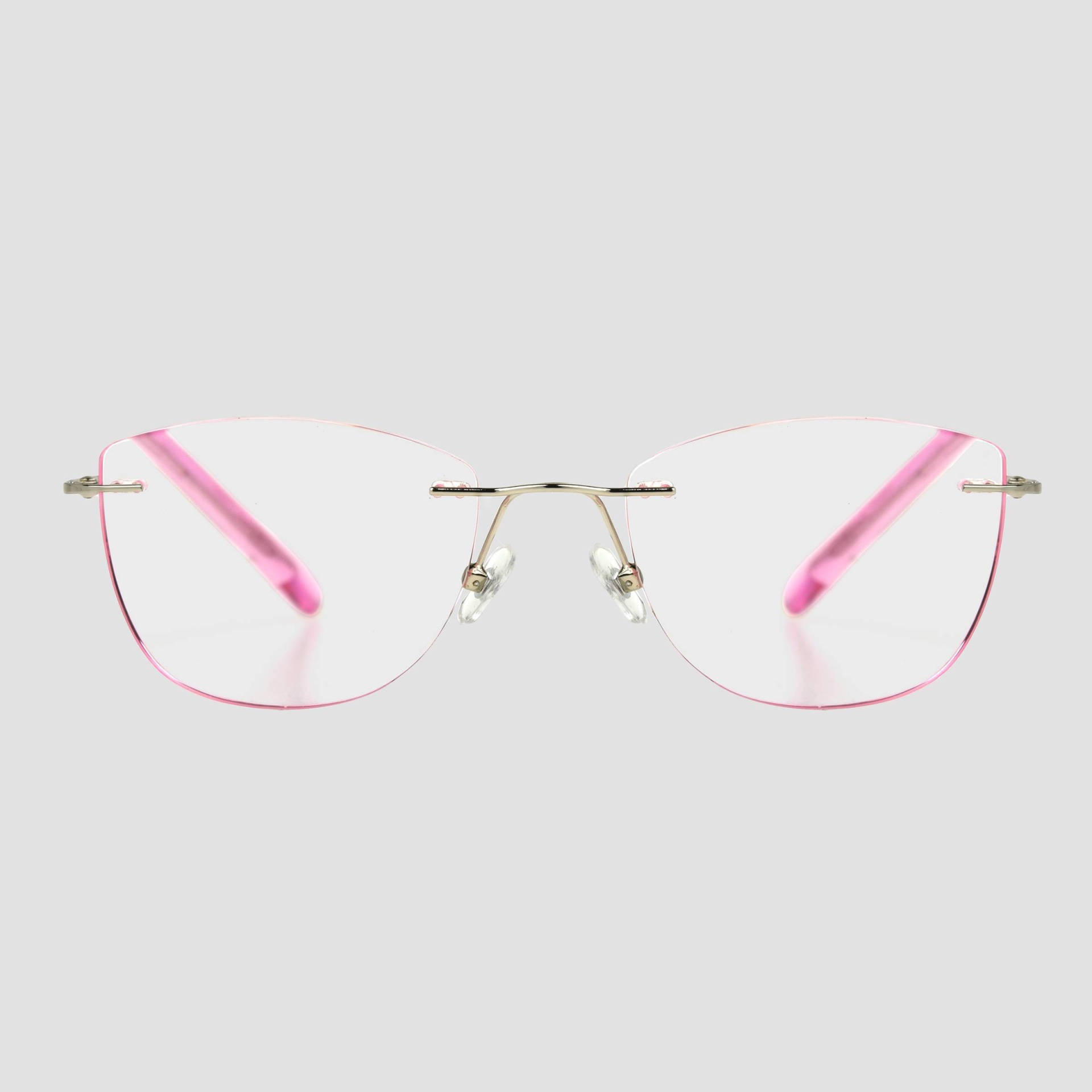 slide 1 of 3, Women's Cateye Blue Light Filtering Square Glasses - A New Day Pink, 1 ct