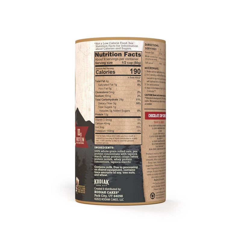 slide 2 of 6, Kodiak Cakes Kodiak Protein-Packed Oatmeal - 16oz, 16 oz