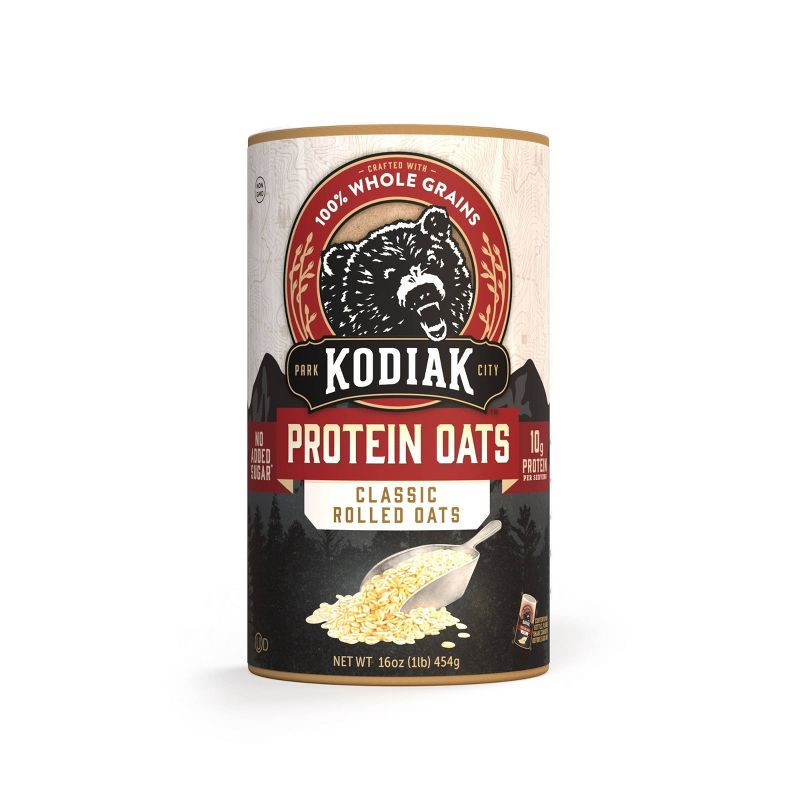 slide 1 of 6, Kodiak Cakes Kodiak Protein-Packed Oatmeal - 16oz, 16 oz