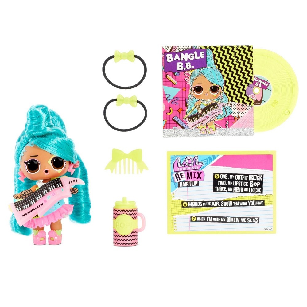 slide 4 of 6, L.O.L. Surprise! Remix Hair Flip Tots with Hair Reveal & Music Mini Figurine, 1 ct