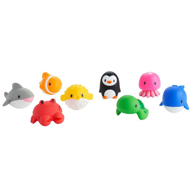 slide 1 of 3, Munchkin Ocean Squirts Bath Toy 8pk, 8 ct