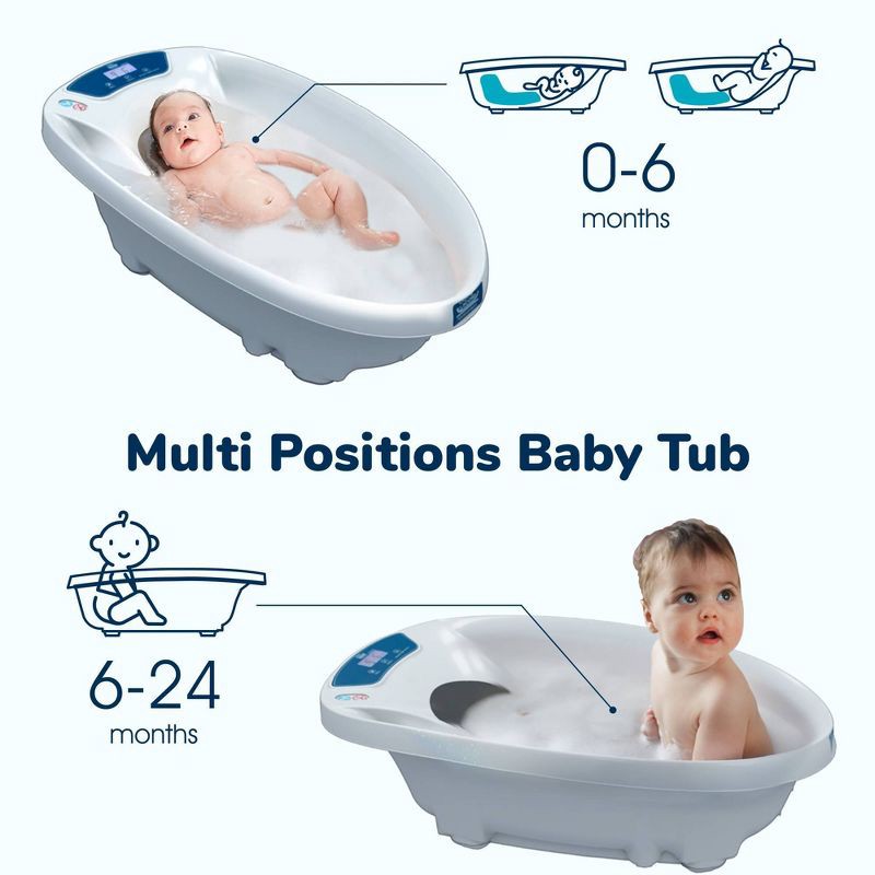 slide 4 of 9, Baby Patent Aqua Scale 3-in-1 Digital Scale Water Thermometer and Infant Tub, 1 ct