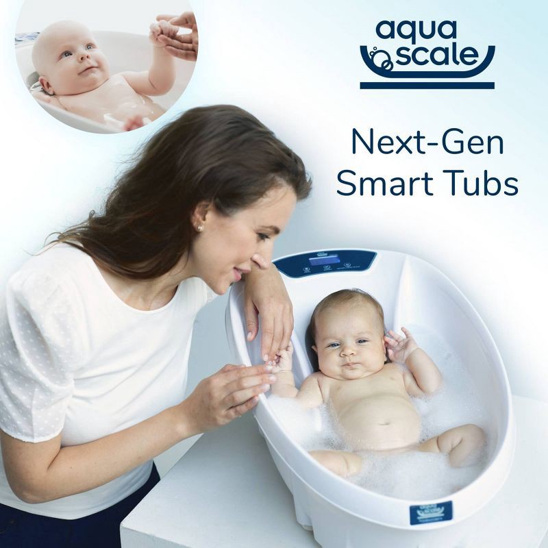 slide 6 of 9, Baby Patent Aqua Scale 3-in-1 Digital Scale Water Thermometer and Infant Tub, 1 ct