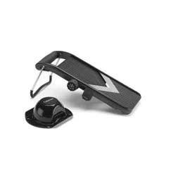Cuisinart V-Blade Mandoline: Stainless Steel & Plastic Slicer, 2 Blades, Soft-Grip Handle, Freestanding, Black