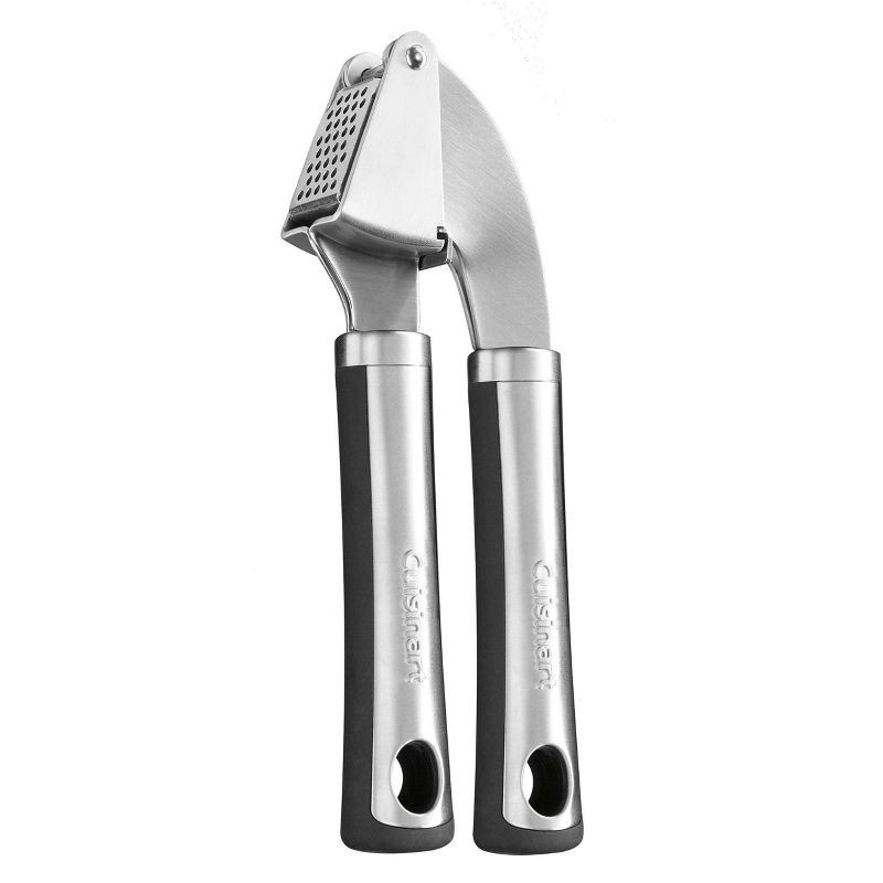 slide 1 of 4, Cuisinart Chefs Classic Pro Stainless Steel Garlic Press: Soft-Grip Handle, Dishwasher-Safe Mincer & Crusher, 1 ct