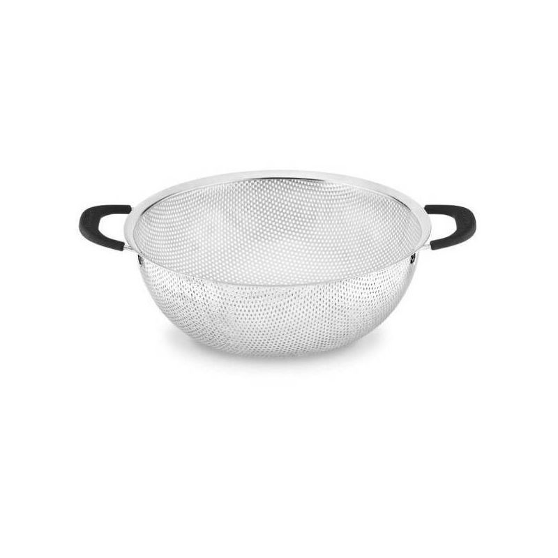 slide 4 of 4, Cuisinart 5qt Hard Mesh Colander: Stainless Steel Strainer, Soft-Grip Handle, Dishwasher-Safe, Silver, 11.2" Width, 5 qt