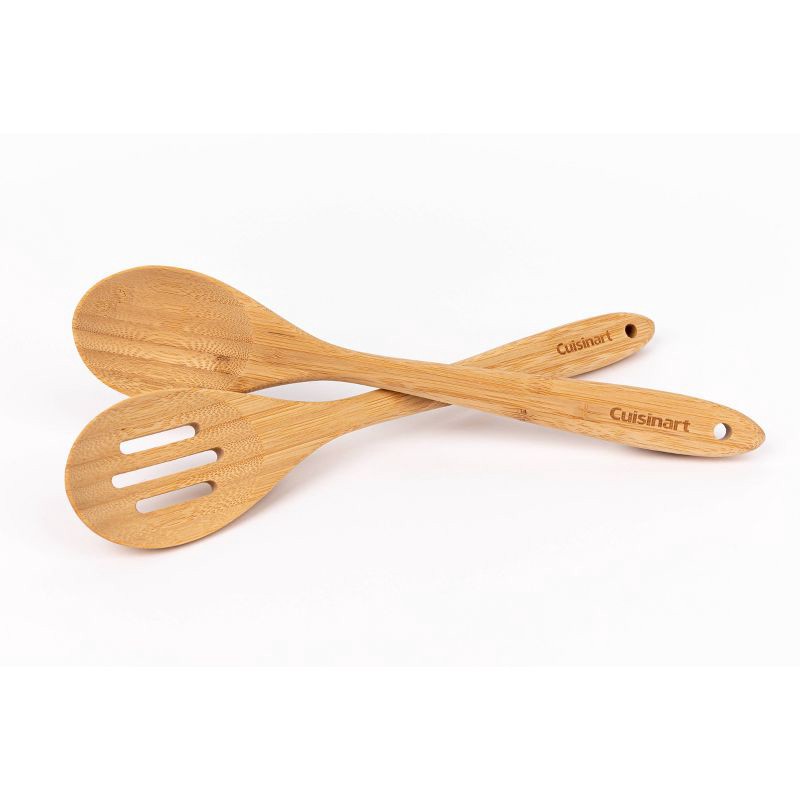 slide 2 of 8, Cuisinart Green Gourmet Bamboo Wood Set of 2 Spoons: Wooden Cooking Utensils, Hand Wash, Adult Kitchen Tool Set, 1 ct