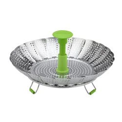 Cuisinart 10.5" Stainless Steel Steamer: Vegetable & Food Steamer Basket, Dishwasher-Safe, Lifetime Warranty