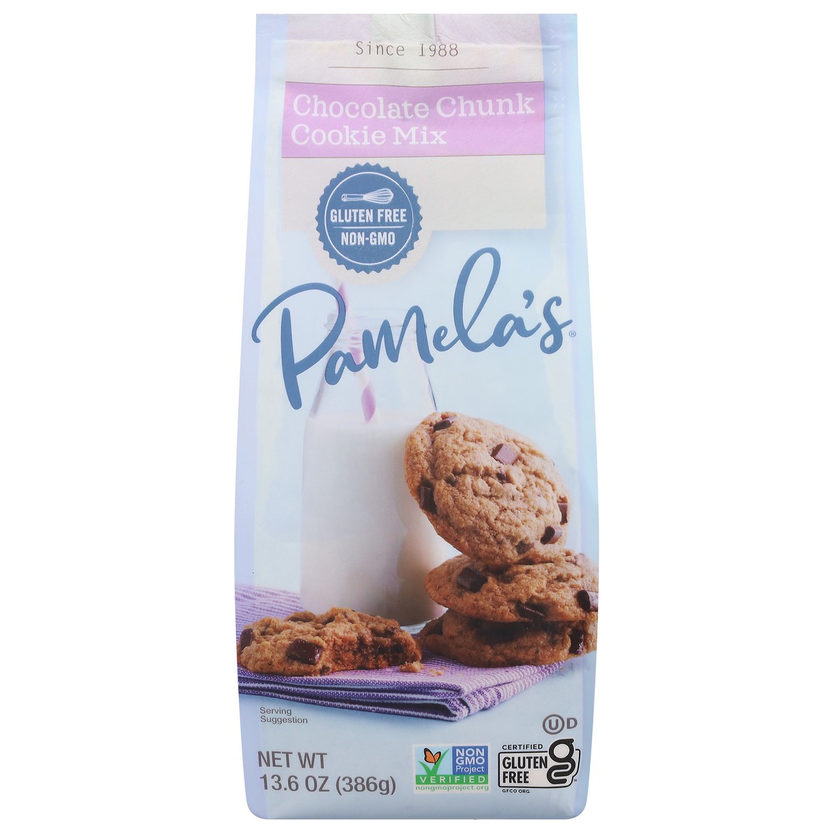 slide 1 of 9, Pamela's Chocolate Chunk Cookie Mix 13.6 oz, 13.6 oz