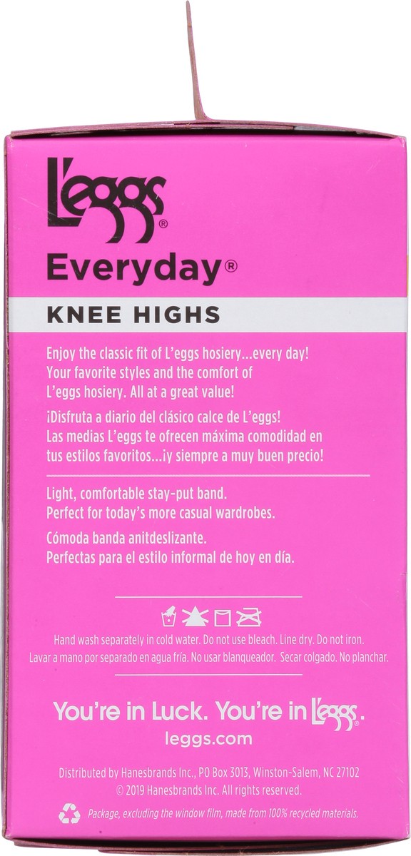 slide 7 of 9, L'eggs Everyday Extra Value Suntan Knee Highs 10 ea, 10 ct