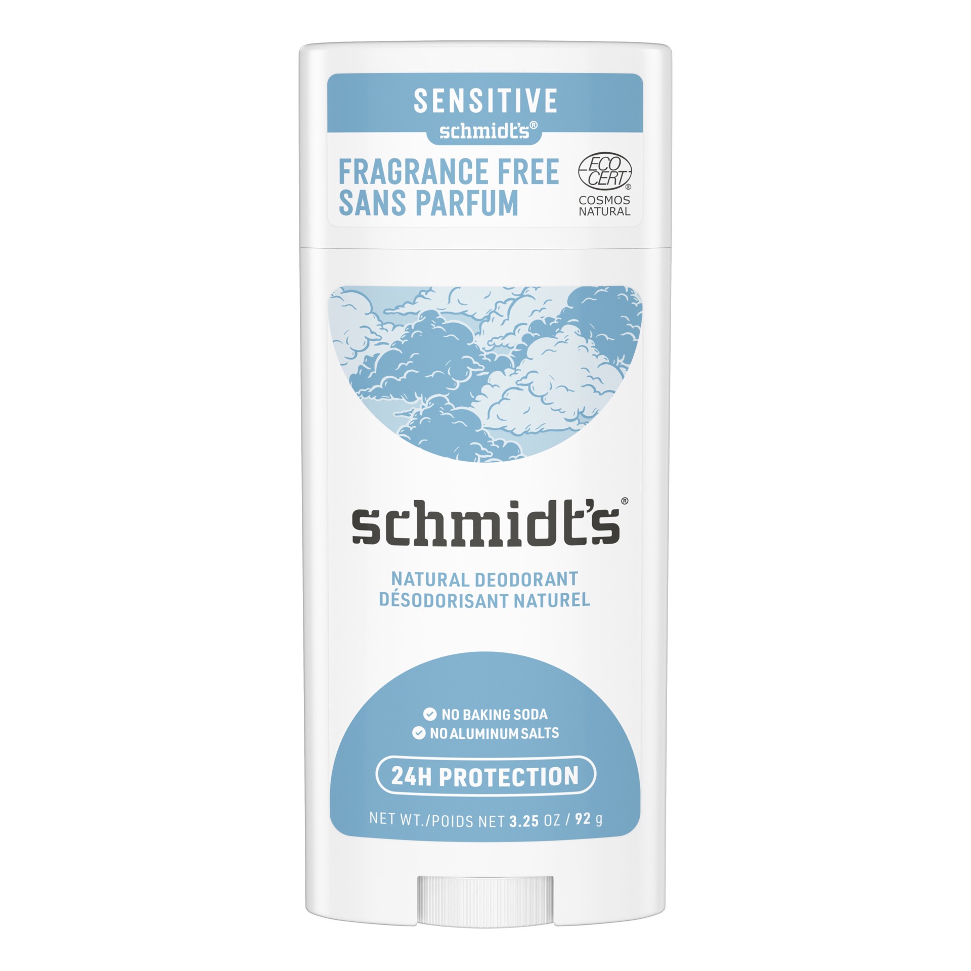 slide 1 of 9, Schmidt's Aluminum Free Natural Deodorant Fragrance Free, 3.25 oz, 3.25 oz