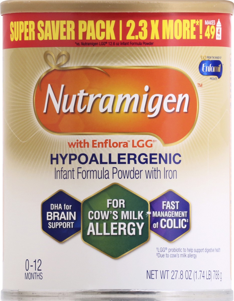 slide 10 of 13, Nutramigen Super Saver Pack 0-12 Months Infant Formula Powder with Iron 27.8 oz, 27.8 oz