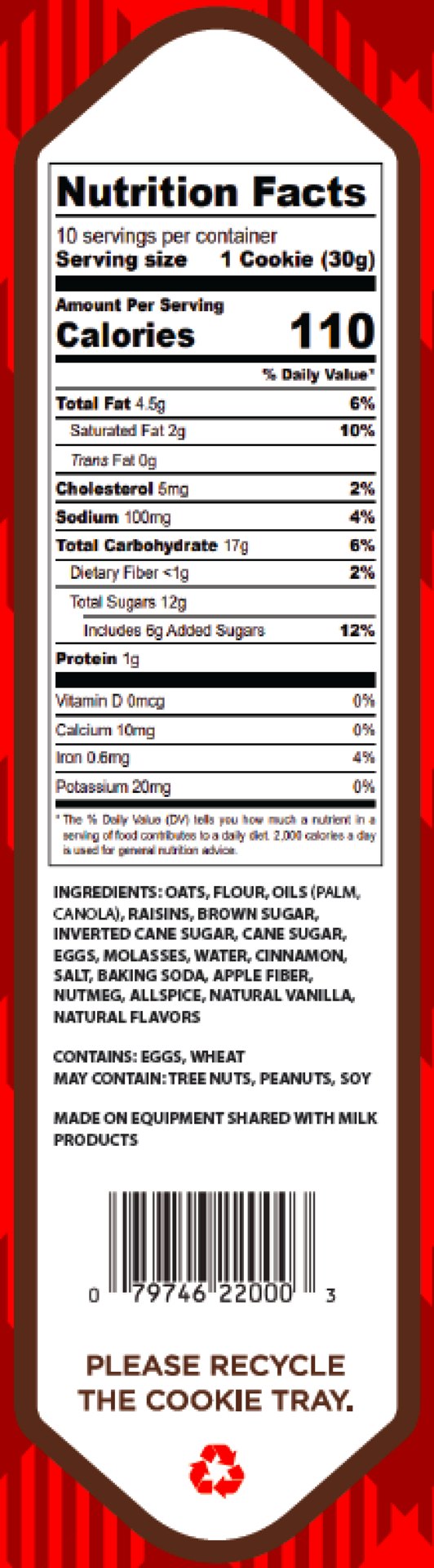 slide 2 of 3, Matt's Bakery Soft-Baked Oatmeal Raisin Cookies 10.5 oz, 10.5 oz