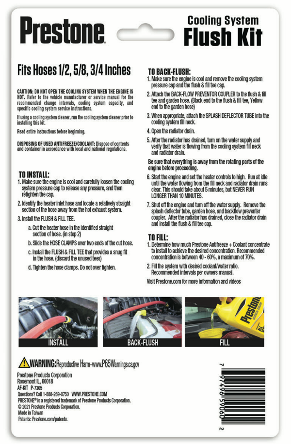 Prestone Cooling System Flush Kit 1 ct Shipt