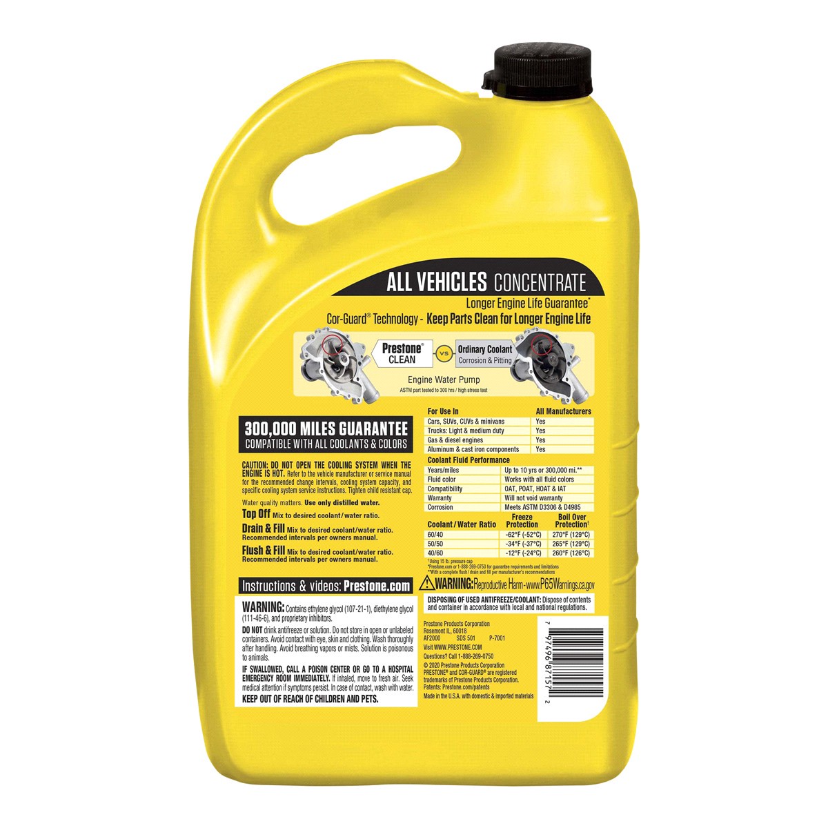 slide 2 of 2, Prestone Concentrate Antifreeze + Coolant 1 ea, 1 ct