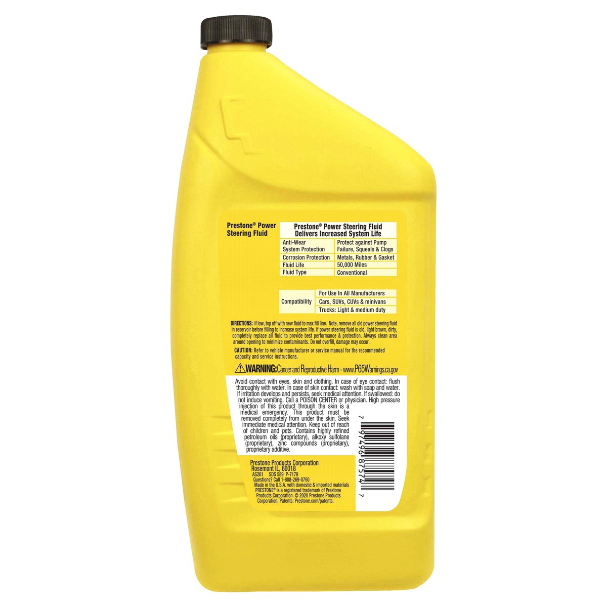 slide 2 of 2, Prestone Power Steering Fluid & Stop Leak, 32 oz