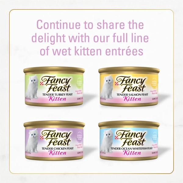 slide 15 of 29, Fancy Feast with Savory Chicken & Turkey Gourmet Kitten Food 48 oz, 48 oz