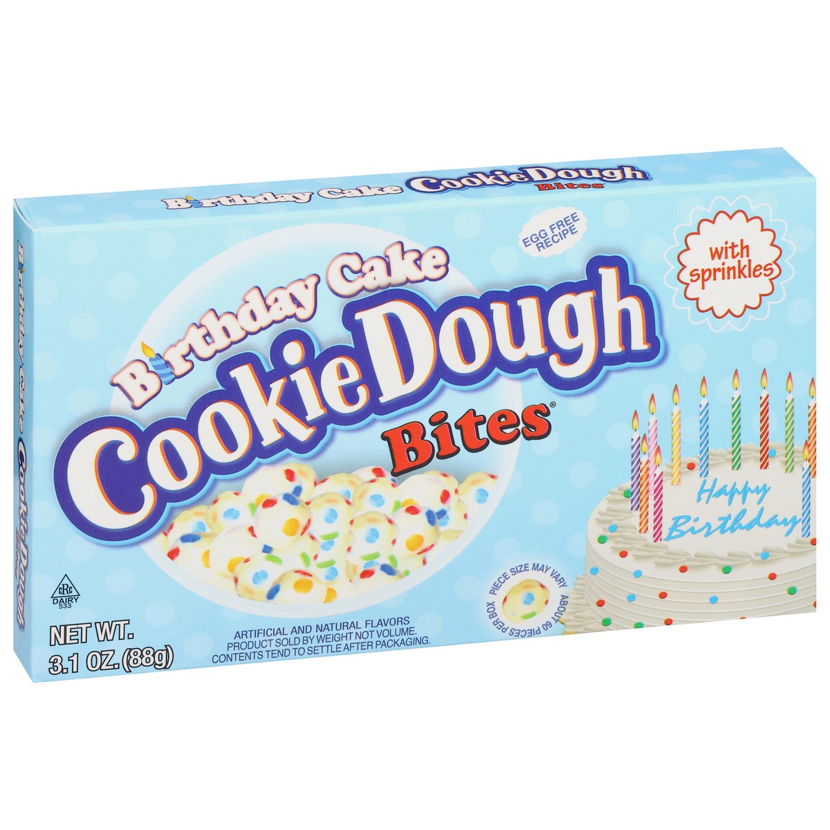 slide 8 of 14, Cookie Dough Bites Birthday Cake Bites with Sprinkles 3.1 oz, 3.1 oz