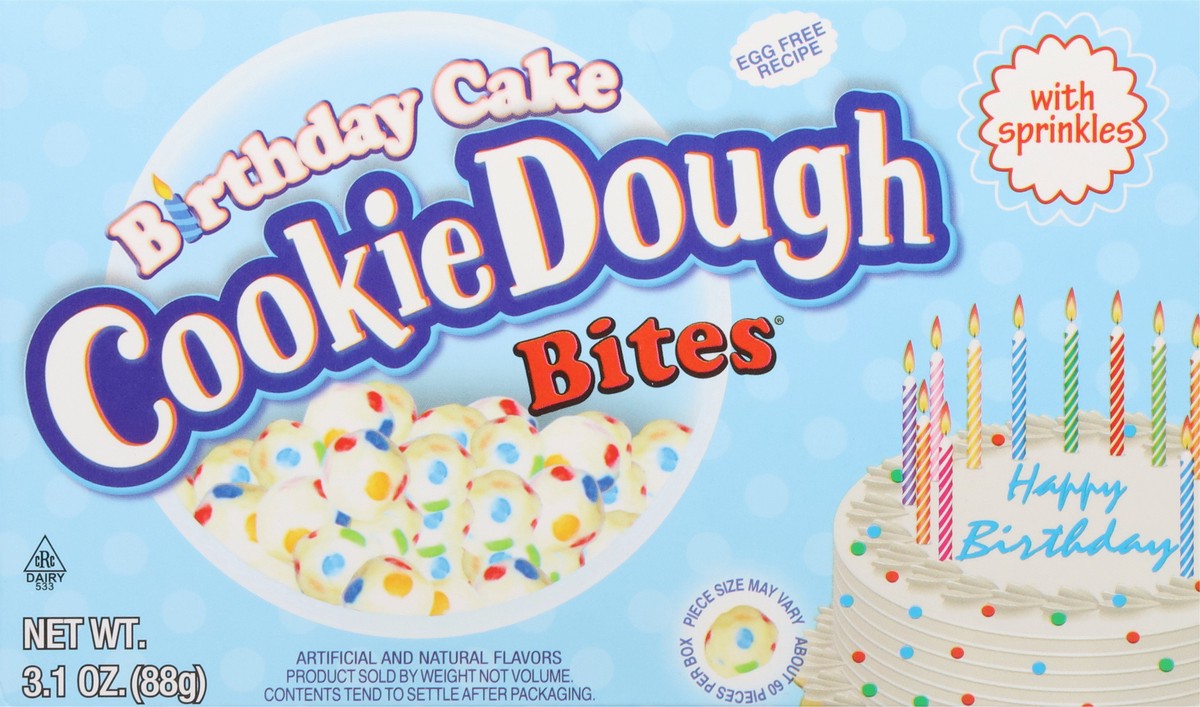 slide 7 of 14, Cookie Dough Bites Birthday Cake Bites with Sprinkles 3.1 oz, 3.1 oz