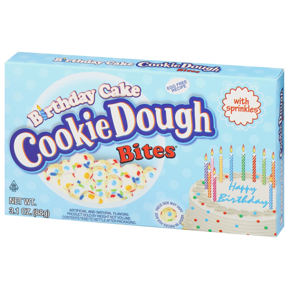 slide 14 of 14, Cookie Dough Bites Birthday Cake Bites with Sprinkles 3.1 oz, 3.1 oz