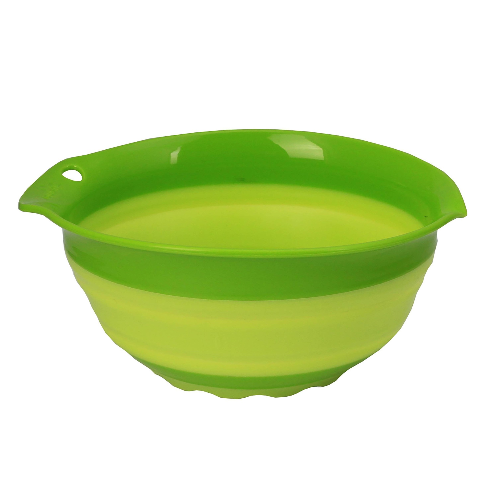 slide 1 of 3, Squish Mixing Bowl - Green, 1.5 qt