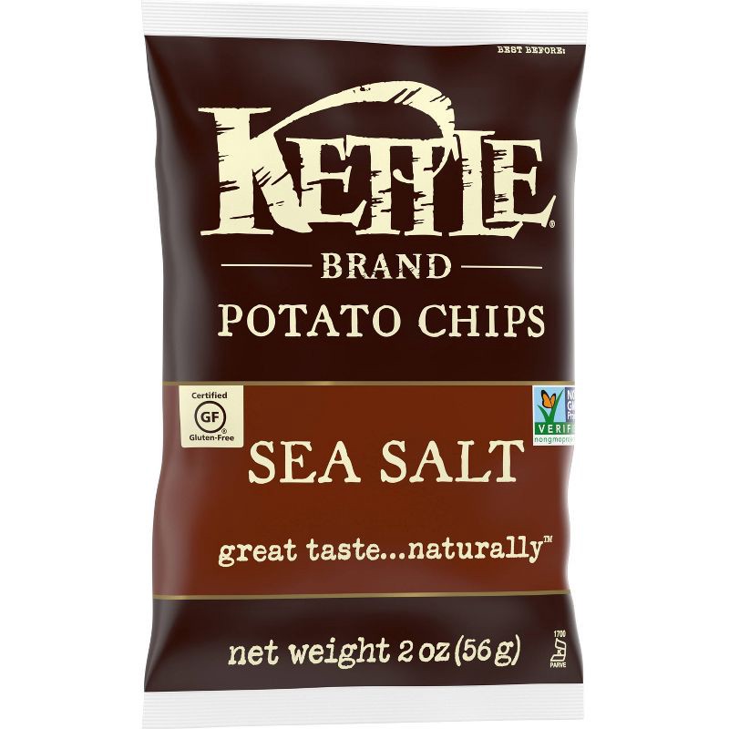 slide 5 of 7, Kettle Brand Potato Chips Sea Salt Kettle Chips Snack - 2oz, 2 oz