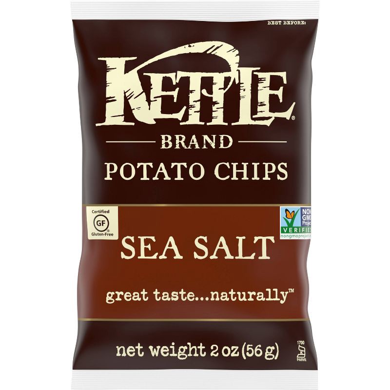 slide 6 of 7, Kettle Brand Potato Chips Sea Salt Kettle Chips Snack - 2oz, 2 oz