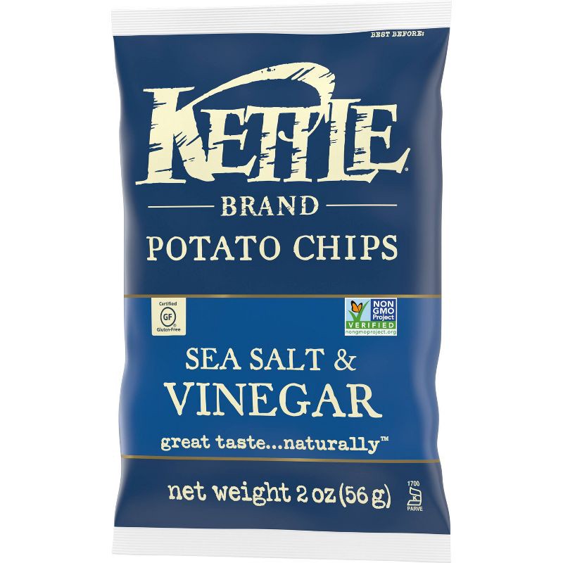 slide 8 of 8, Kettle Brand Potato Chips Salt & Vinegar Kettle Chips Snack - 2oz, 2 oz
