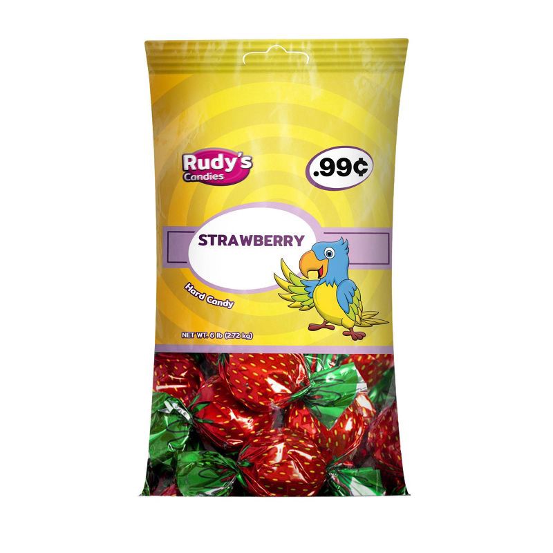 slide 1 of 4, Rudy's Candies Rudy's Candy Strawberry Sugar - 3.5oz, 3.5 oz