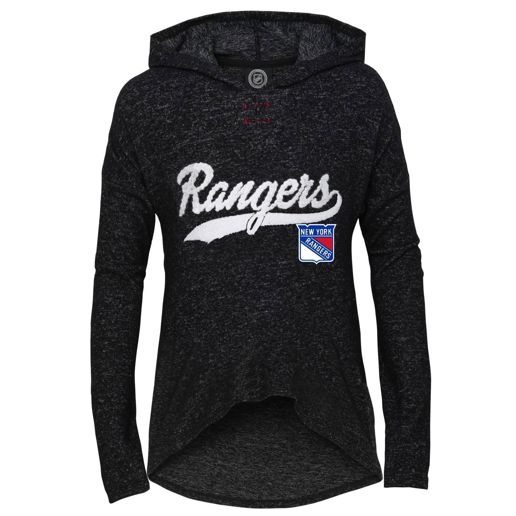 slide 1 of 1, NHL New York Rangers Girls' Lightweight Hoodie - XL, 1 ct