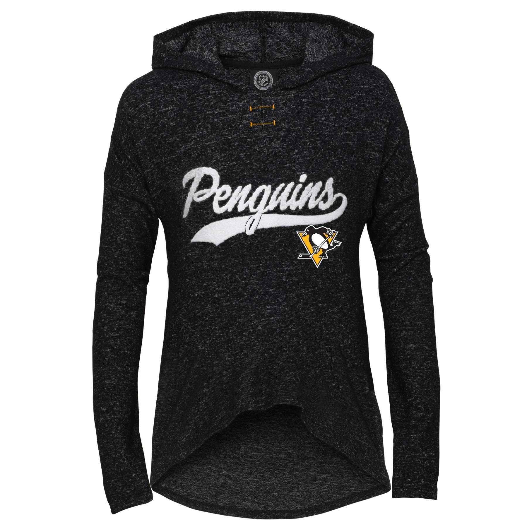 slide 1 of 1, NHL Pittsburgh Penguins Girls' Lightweight Hoodie - XL, 1 ct