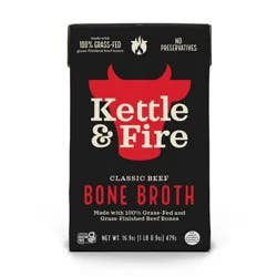 Kettle & Fire Gluten Free Beef Bone Broth - 16.9oz