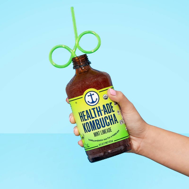 slide 8 of 9, Health-Ade Mint Limeade Kombucha - 16 fl oz, 16 fl oz