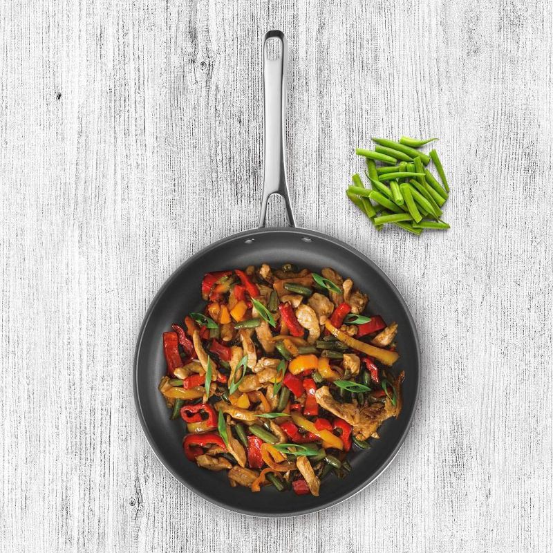 slide 2 of 3, Cuisinart Classic 12" Stainless Steel Non-Stick Skillet - 8322-30NS, 1 ct