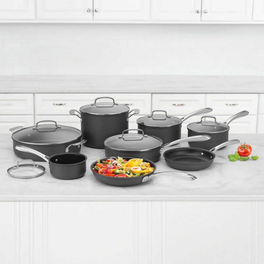 slide 2 of 4, Cuisinart Classic 14pc Hard Anodized Cookware Set - 63-14, 14 ct