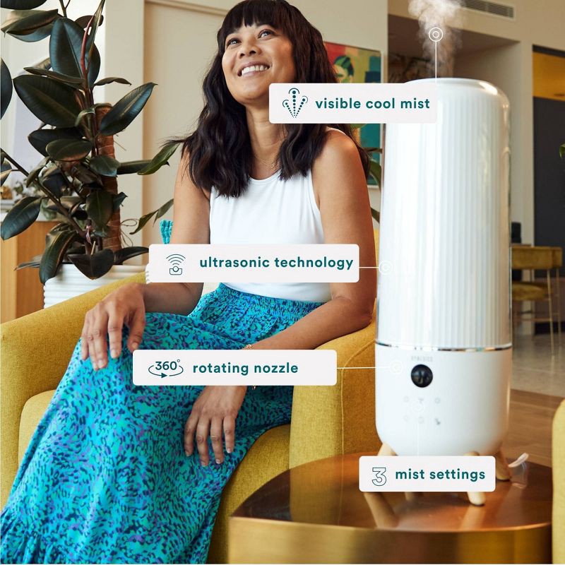 slide 4 of 10, HoMedics Cool Mist Ultrasonic Top-Fill Humidifier with Aromatherapy: Adjustable Settings, No Filter, 85-Hour Run Time, 1 ct