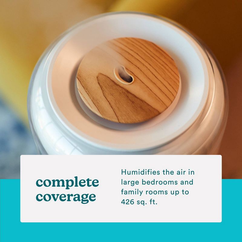 slide 6 of 10, HoMedics Cool Mist Ultrasonic Top-Fill Humidifier with Aromatherapy: Adjustable Settings, No Filter, 85-Hour Run Time, 1 ct