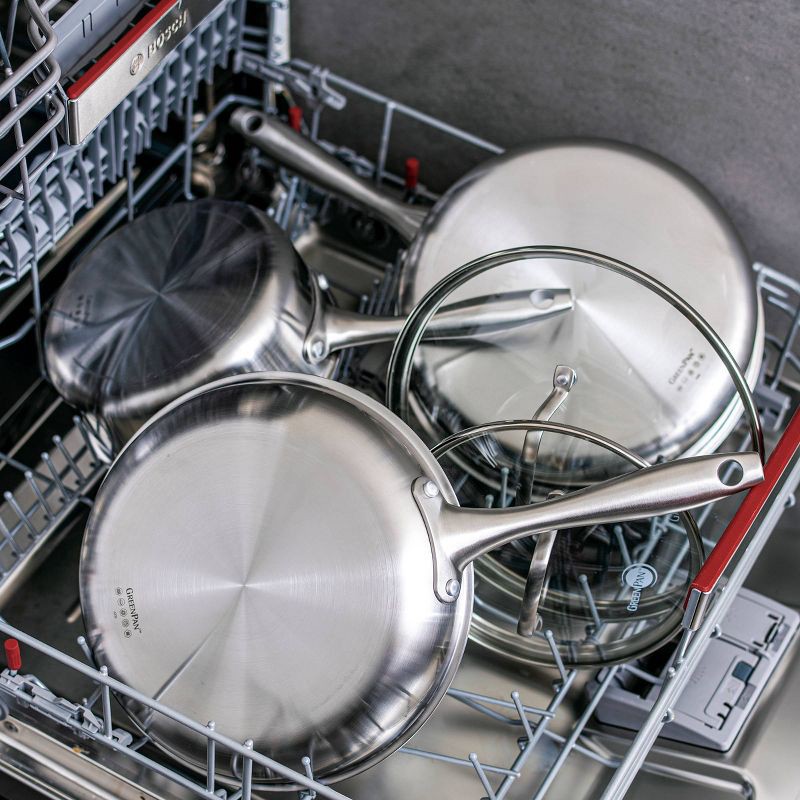 Greenpan Greenwich 10pc Stainless Steel Cookware Set : Target