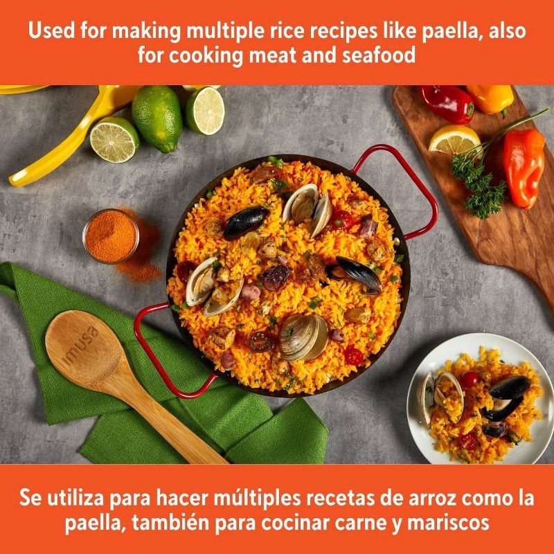 slide 3 of 7, IMUSA 11" Round Carbon Steel Nonstick Comal - Black, 1 ct