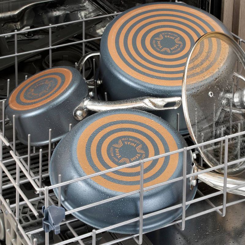 slide 8 of 12, T-fal 14pc Cookware Set, Platinum Nonstick Black, 14 ct