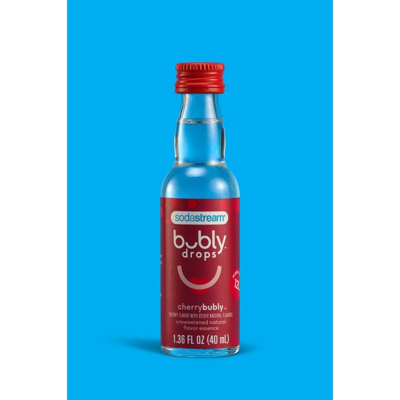 slide 4 of 5, SodaStream bubly Cherry Drops - 1.36 fl oz, 1.36 fl oz